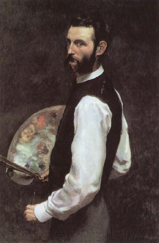 Frederic Bazille Self-Portrait with Palette